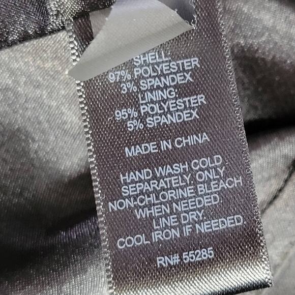 Express Black Dress Strapless Formal Midi Pleats Aline Lined Padded Women Size 2 - Picture 4 of 16